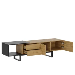 TV Möbel BRUNFORGE 160 x 39 x 44 braun/schwarz