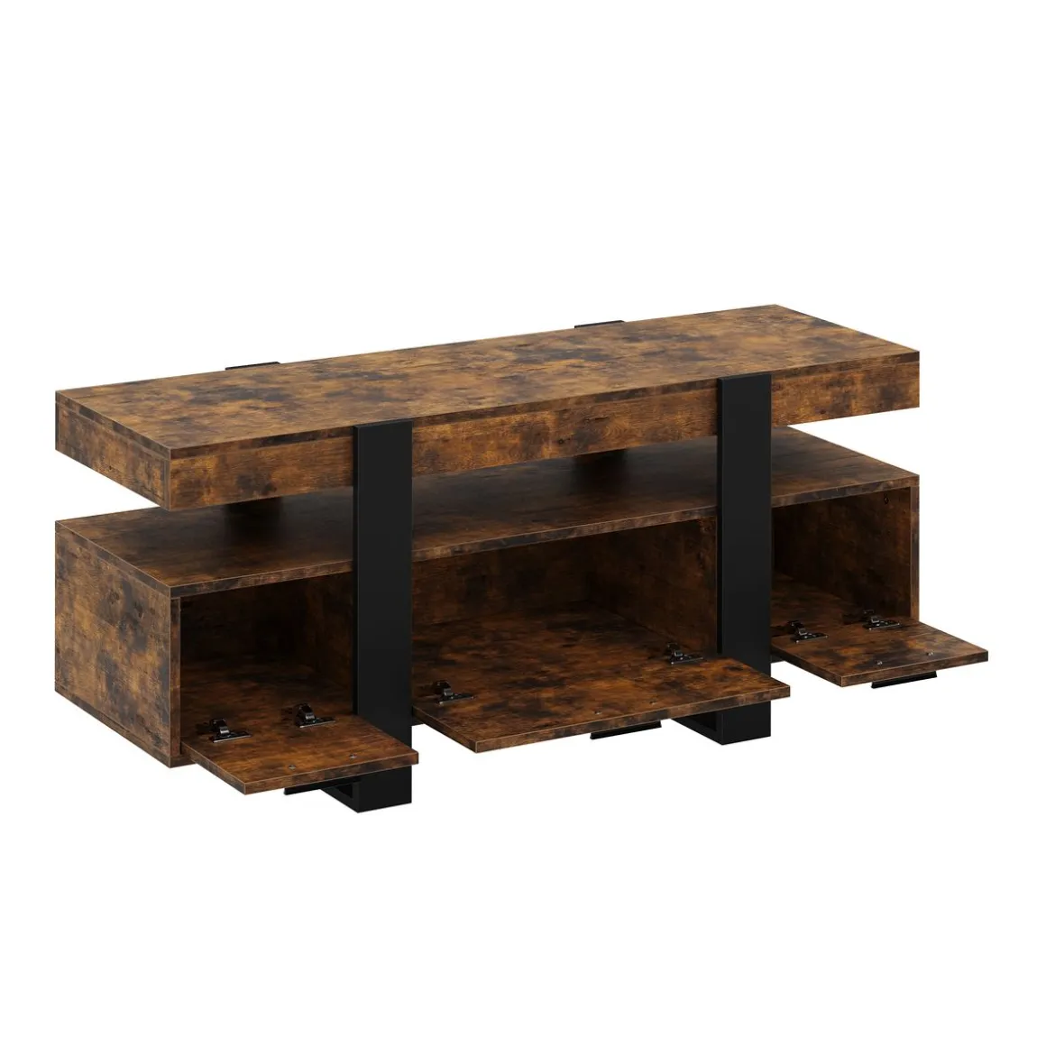 TV Möbel CHELSEA 116 x 40 x 50 cm braun/schwarz