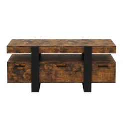 TV Möbel CHELSEA 116 x 40 x 50 cm braun/schwarz
