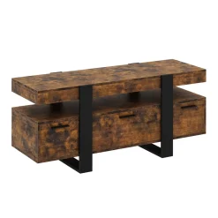 TV Möbel CHELSEA 116 x 40 x 50 cm braun/schwarz