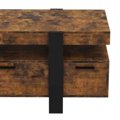 TV Möbel CHELSEA 116 x 40 x 50 cm braun/schwarz