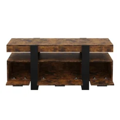 TV Möbel CHELSEA 116 x 40 x 50 cm braun/schwarz