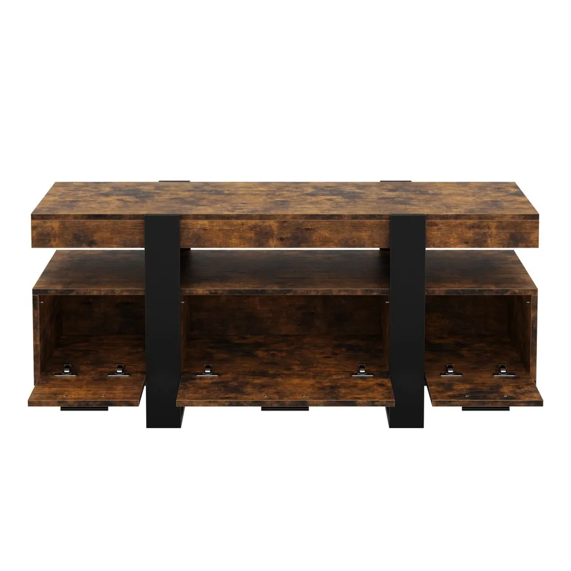 TV Möbel CHELSEA 116 x 40 x 50 cm braun/schwarz