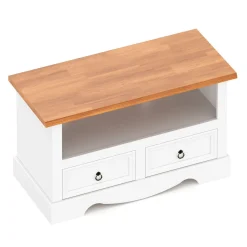 TV Möbel JOSE 99 x 44 x 54 cm weiss/natur