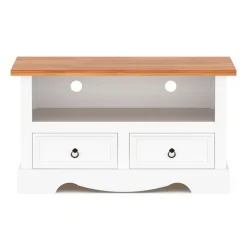 TV Möbel JOSE 99 x 44 x 54 cm weiss/natur