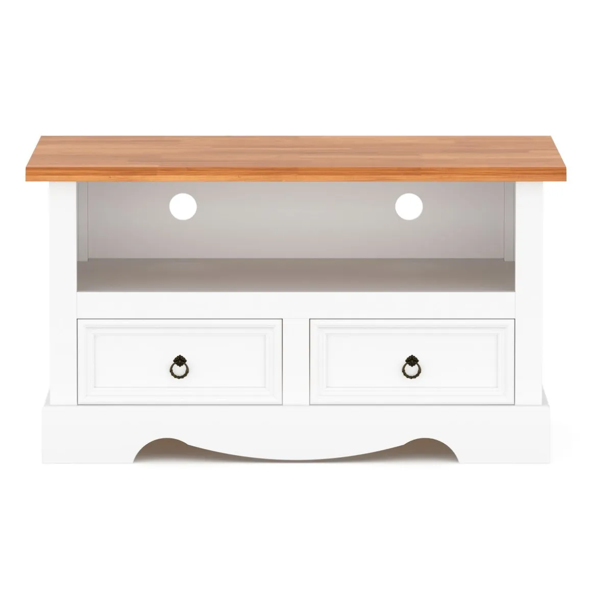 TV Möbel JOSE 99 x 44 x 54 cm weiss/natur