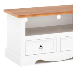 TV Möbel JOSE 99 x 44 x 54 cm weiss/natur