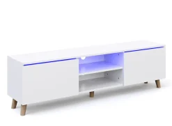 TV Möbel LED ANISTON weiss