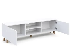 TV Möbel LED ANISTON weiss