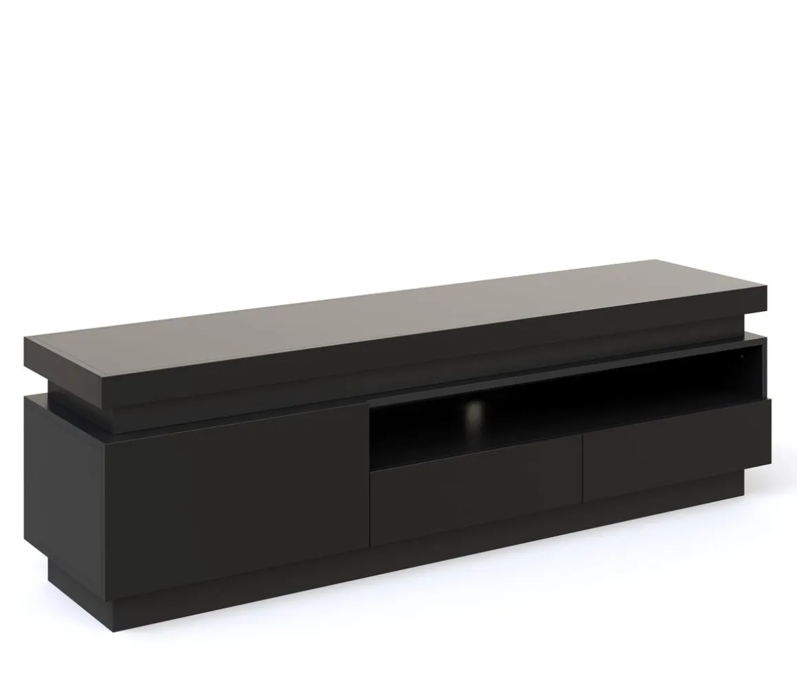 TV Möbel LED CELIO schwarz