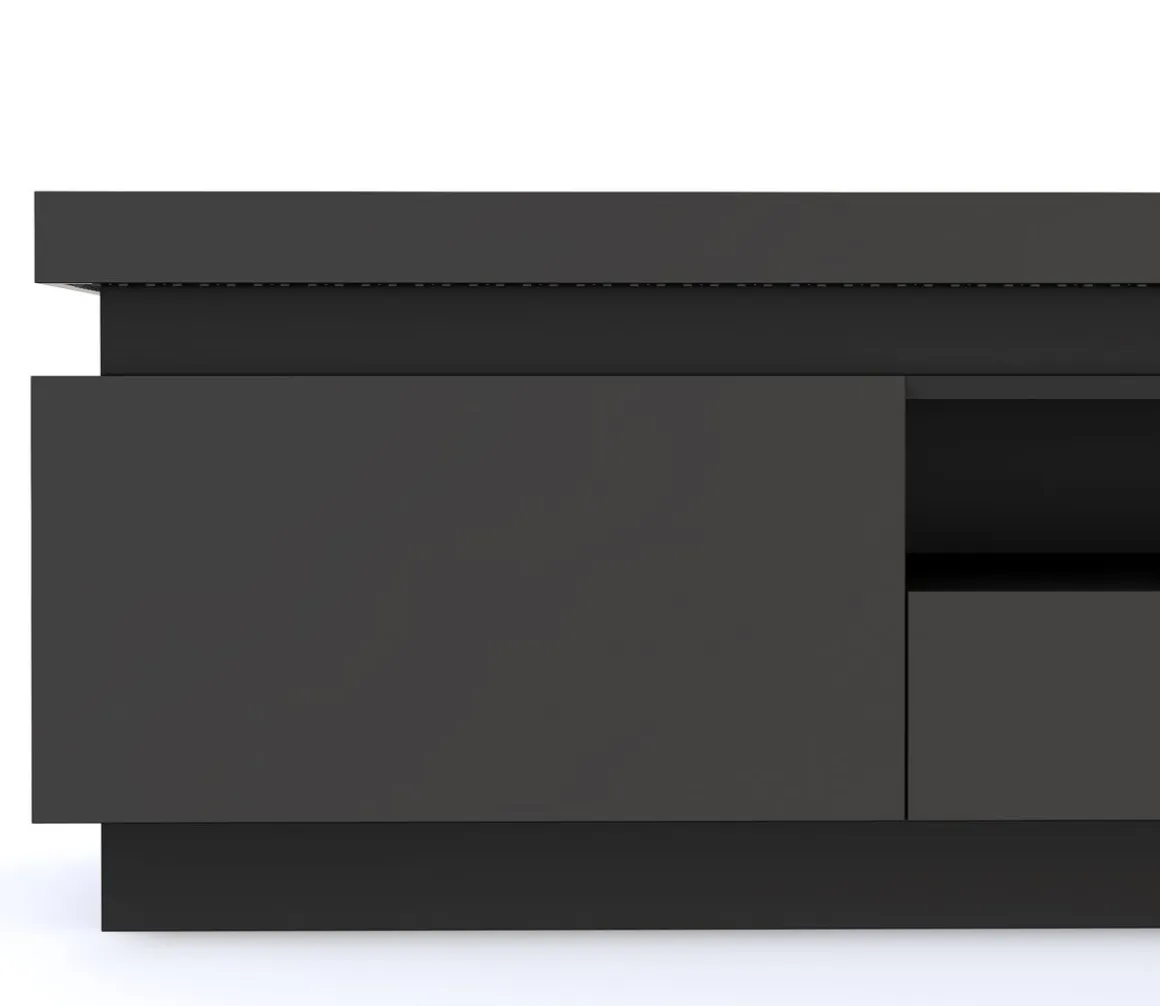TV Möbel LED CELIO schwarz
