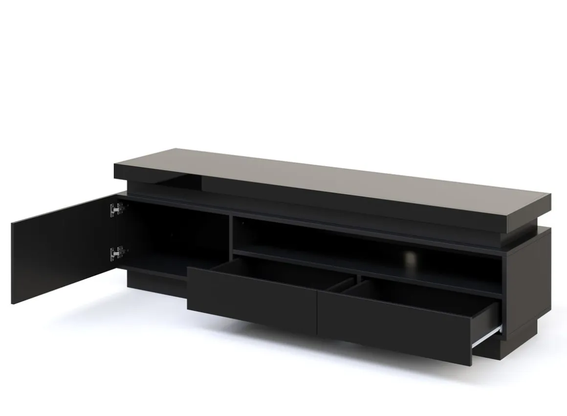 TV Möbel LED CELIO schwarz