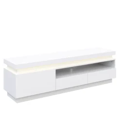 TV Möbel LED CELIO weiss