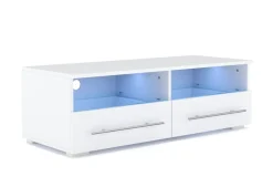 TV Möbel LED CLOONEY weiss