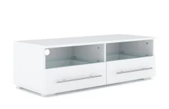 TV Möbel LED CLOONEY weiss
