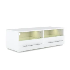 TV Möbel LED CLOONEY weiss