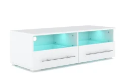 TV Möbel LED CLOONEY weiss