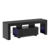 TV Möbel LED IRMA 130 x 35 x 45 cm schwarz