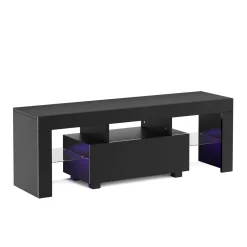 TV Möbel LED IRMA 130 x 35 x 45 cm schwarz