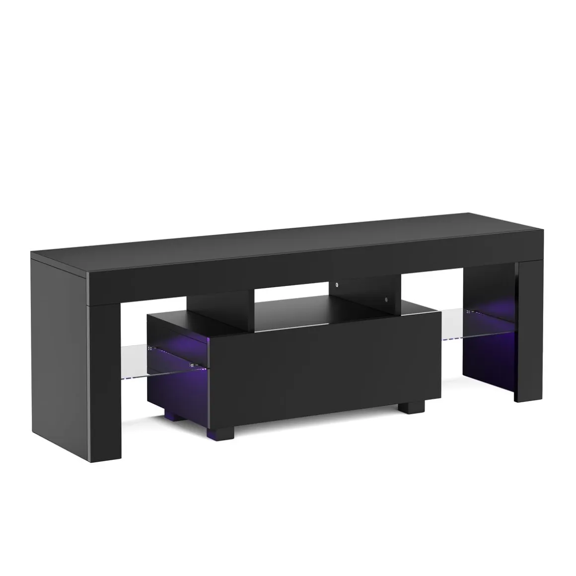 TV Möbel LED IRMA 130 x 35 x 45 cm schwarz