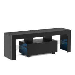 TV Möbel LED IRMA 130 x 35 x 45 cm schwarz