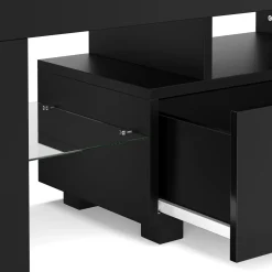 TV Möbel LED IRMA 130 x 35 x 45 cm schwarz