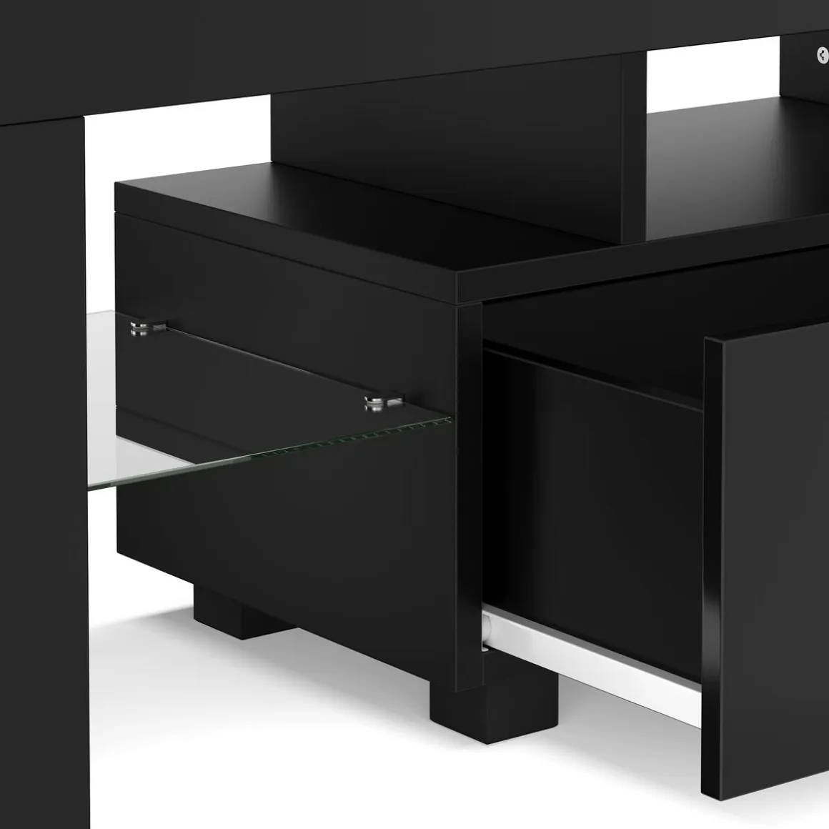 TV Möbel LED IRMA 130 x 35 x 45 cm schwarz