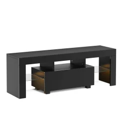 TV Möbel LED IRMA 130 x 35 x 45 cm schwarz