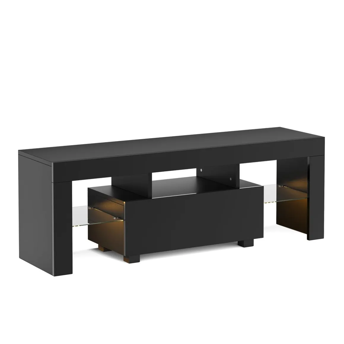 TV Möbel LED IRMA 130 x 35 x 45 cm schwarz
