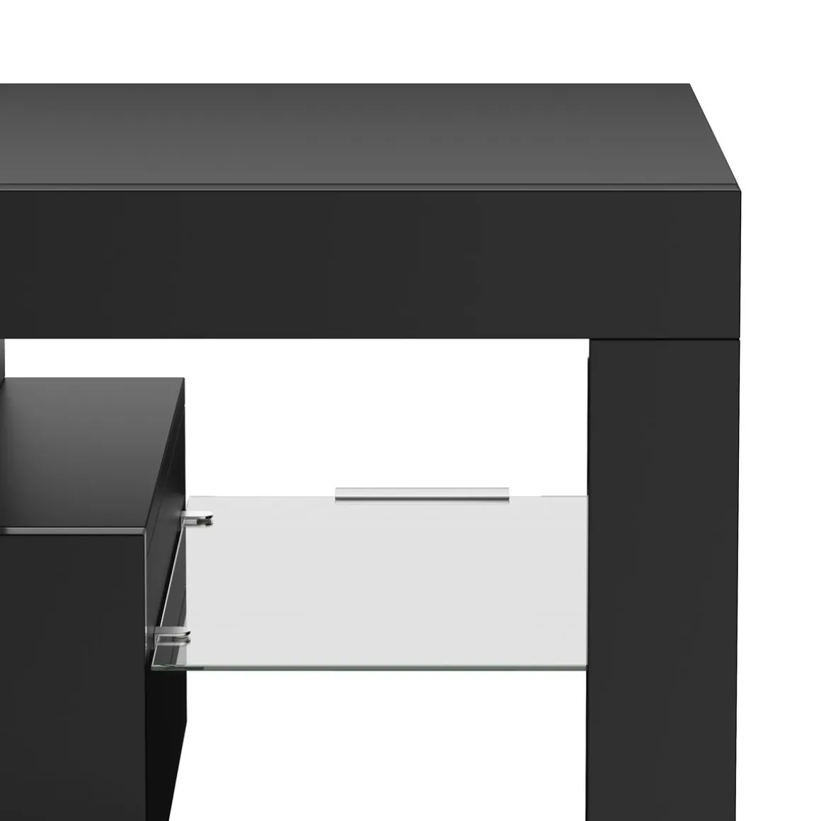 TV Möbel LED IRMA 130 x 35 x 45 cm schwarz