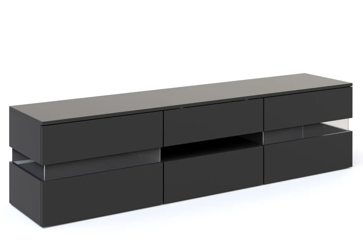 TV Möbel LED PALA schwarz