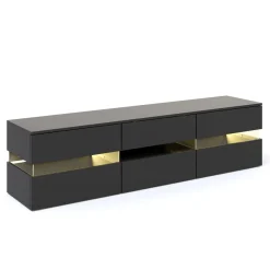 TV Möbel LED PALA schwarz