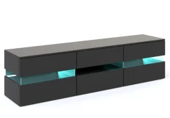 TV Möbel LED PALA schwarz