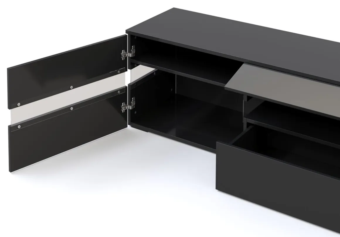TV Möbel LED PALA schwarz