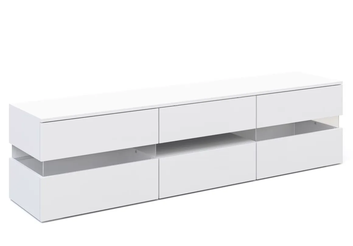 TV Möbel LED PALA weiss