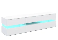 TV Möbel LED PALA weiss