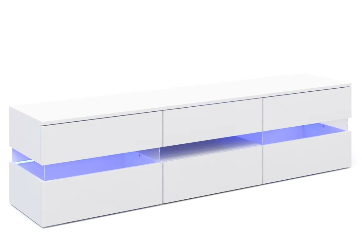 TV Möbel LED PALA weiss