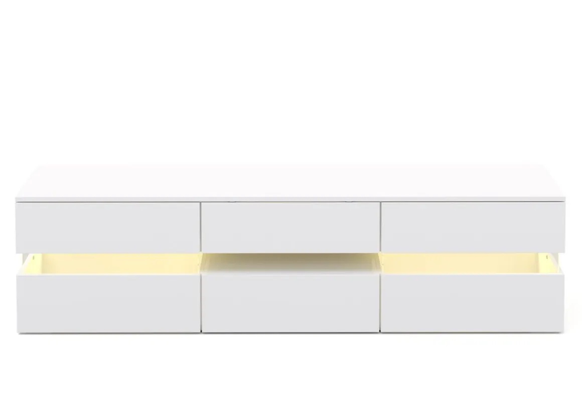 TV Möbel LED PALA weiss