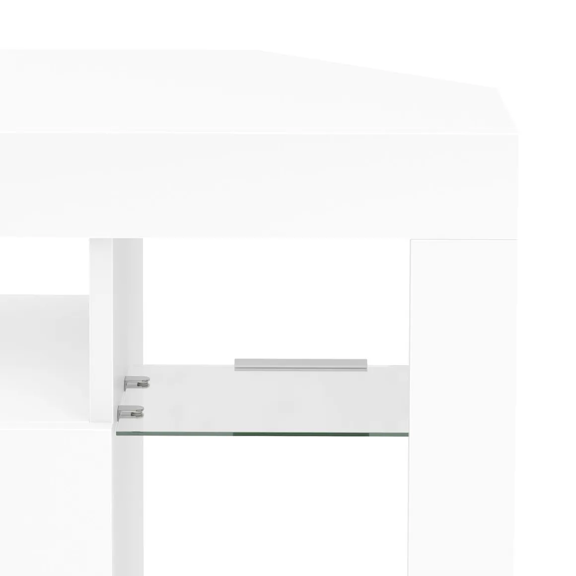 TV Möbel LED ZENA 100 x 40 x 68 cm weiss