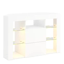 TV Möbel LED ZENA 100 x 40 x 68 cm weiss