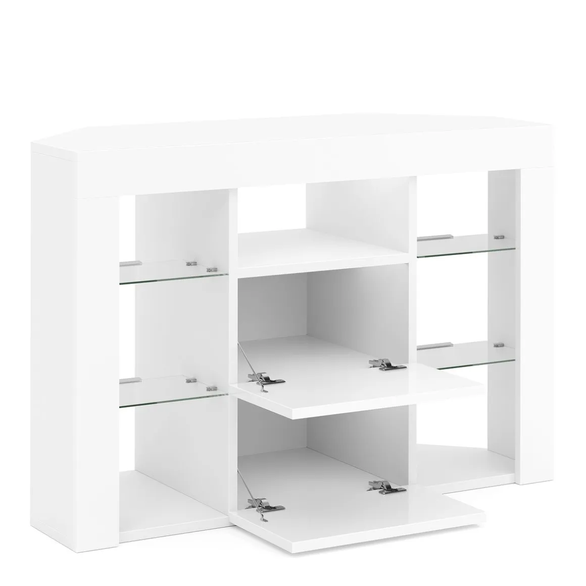 TV Möbel LED ZENA 100 x 40 x 68 cm weiss
