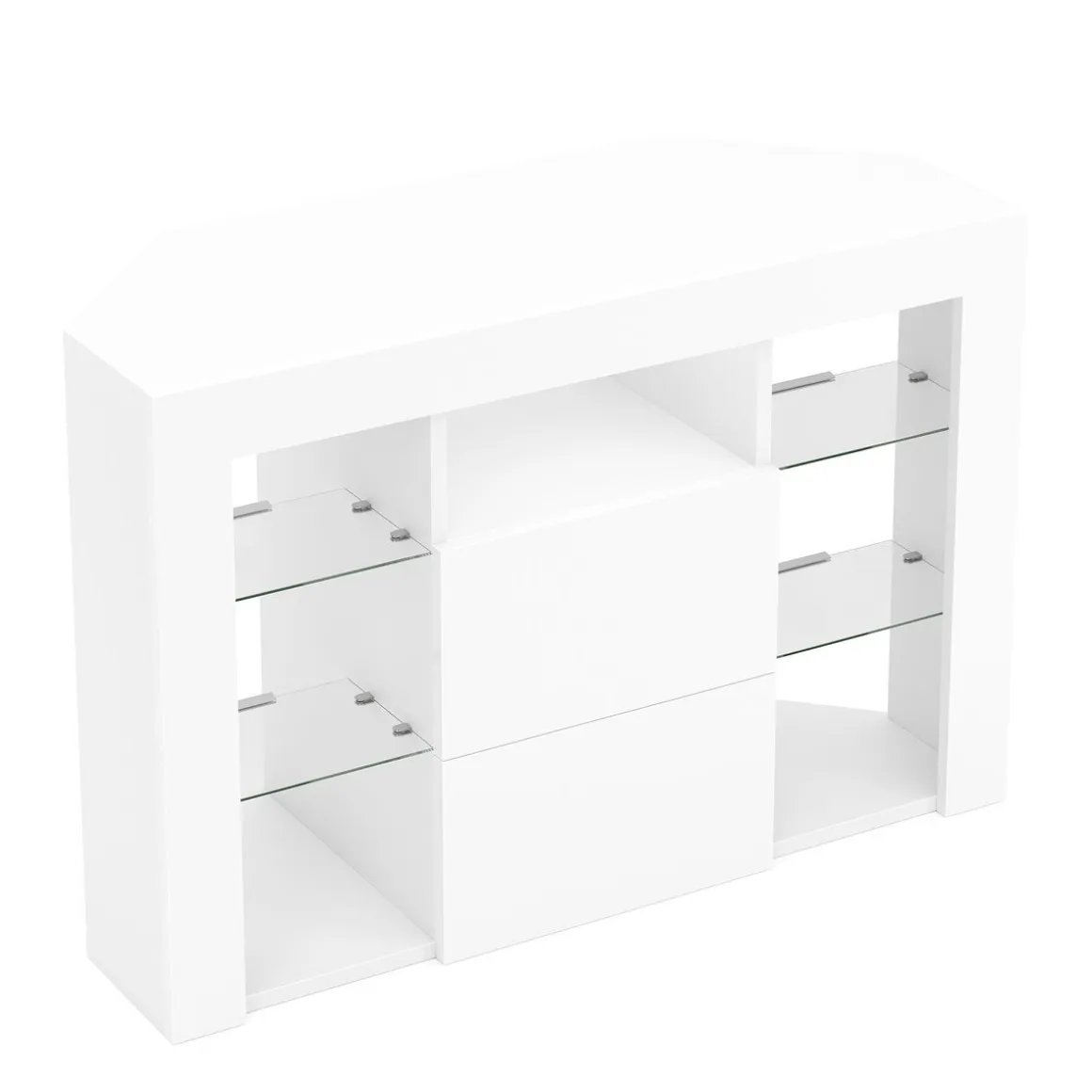 TV Möbel LED ZENA 100 x 40 x 68 cm weiss
