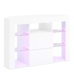 TV Möbel LED ZENA 100 x 40 x 68 cm weiss