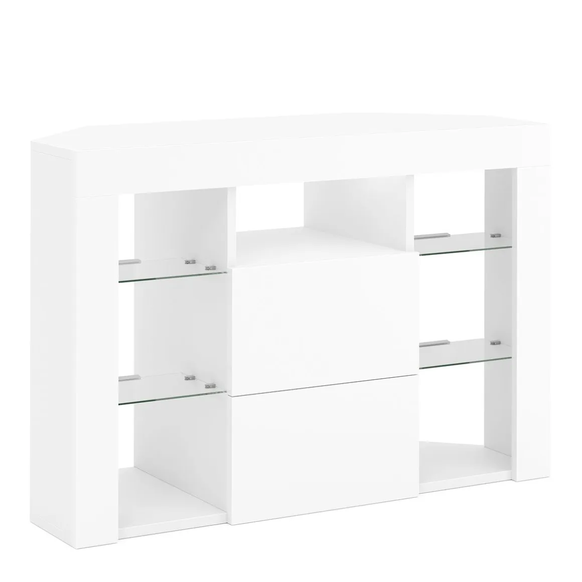 TV Möbel LED ZENA 100 x 40 x 68 cm weiss