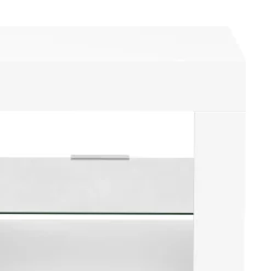 TV Möbel LED ZOYA 130 x 35 x 50 cm weiss