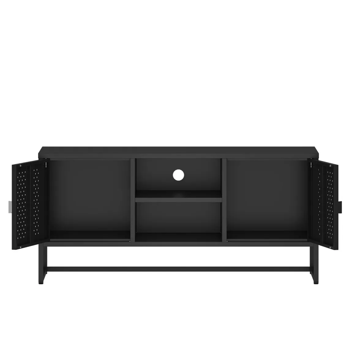 TV Möbel Metall AMET 120 x 55 cm schwarz