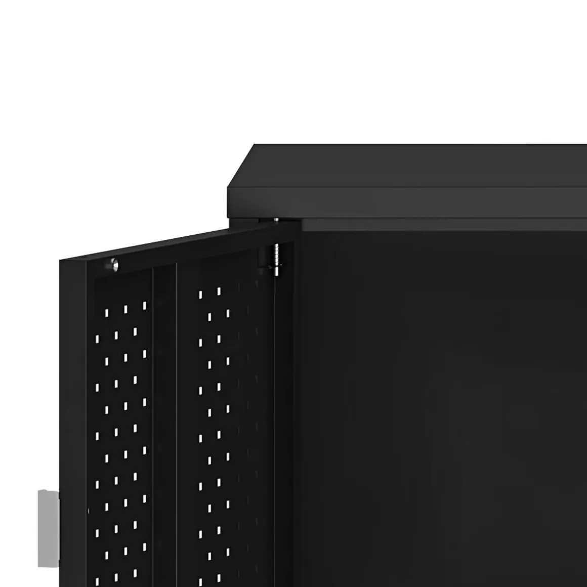 TV Möbel Metall AMET 120 x 55 cm schwarz