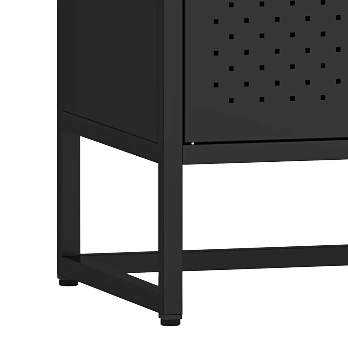 TV Möbel Metall AMET 120 x 55 cm schwarz