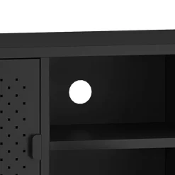 TV Möbel Metall AMET 120 x 55 cm schwarz