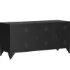 TV Möbel Metall ANTEY 120 x 58 cm schwarz
